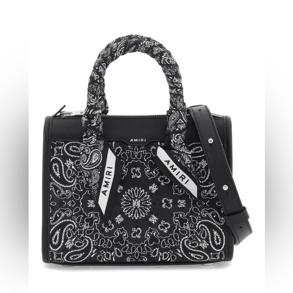 AMIRI Handbags - NWT Amiri Micro Triangle Bandana Printed Tote Bag